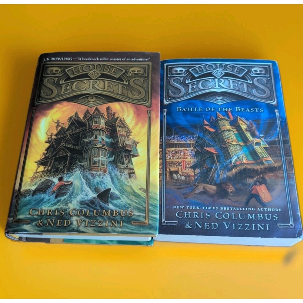 House of Secrets Hardcover #1 Columbus & Vizzini Battle of Beasts Soft Cover #2